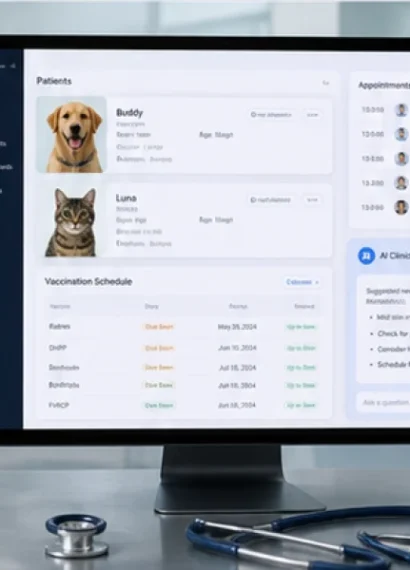 AI Vet Pro veterinary patient and vaccination platform