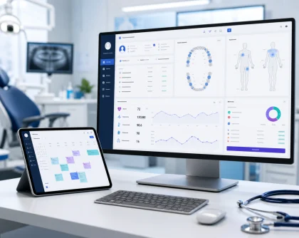 Healthcare platform combining clinical records, scheduling, charting and billing