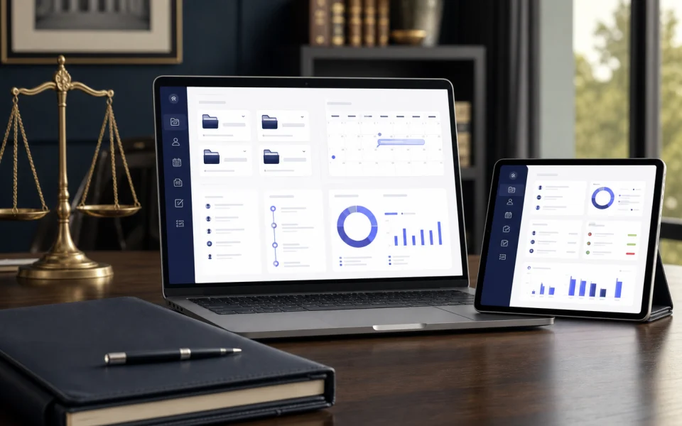 Advocate Pro legal case and practice management dashboard