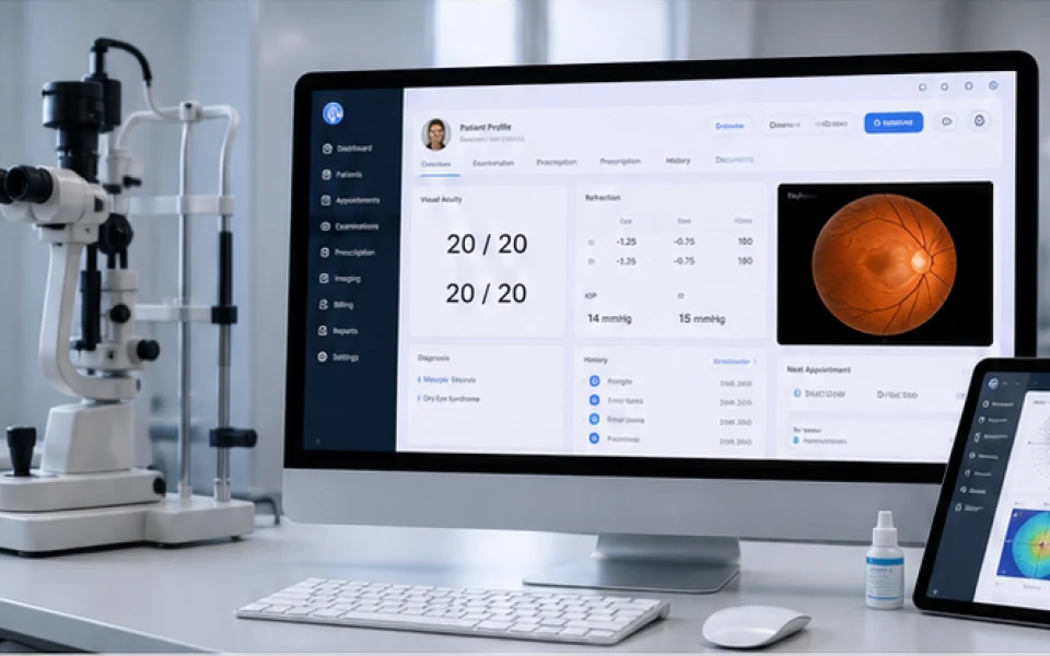 EyeCare Pro ophthalmology records and eye examination platform