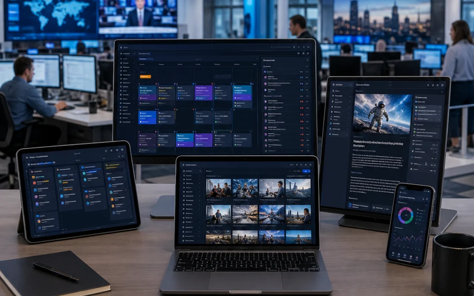News Pro editorial calendar, story workflow and publishing analytics